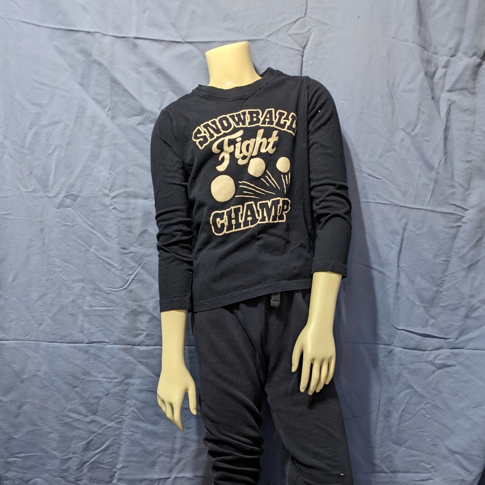 Navy Snowball Fight Champ Long Sleeve Shirt